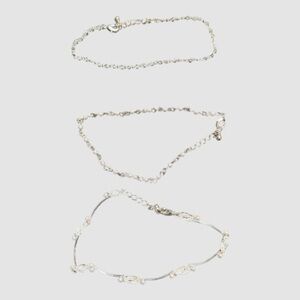 Avon Pretty Faux Pearl Anklet set
